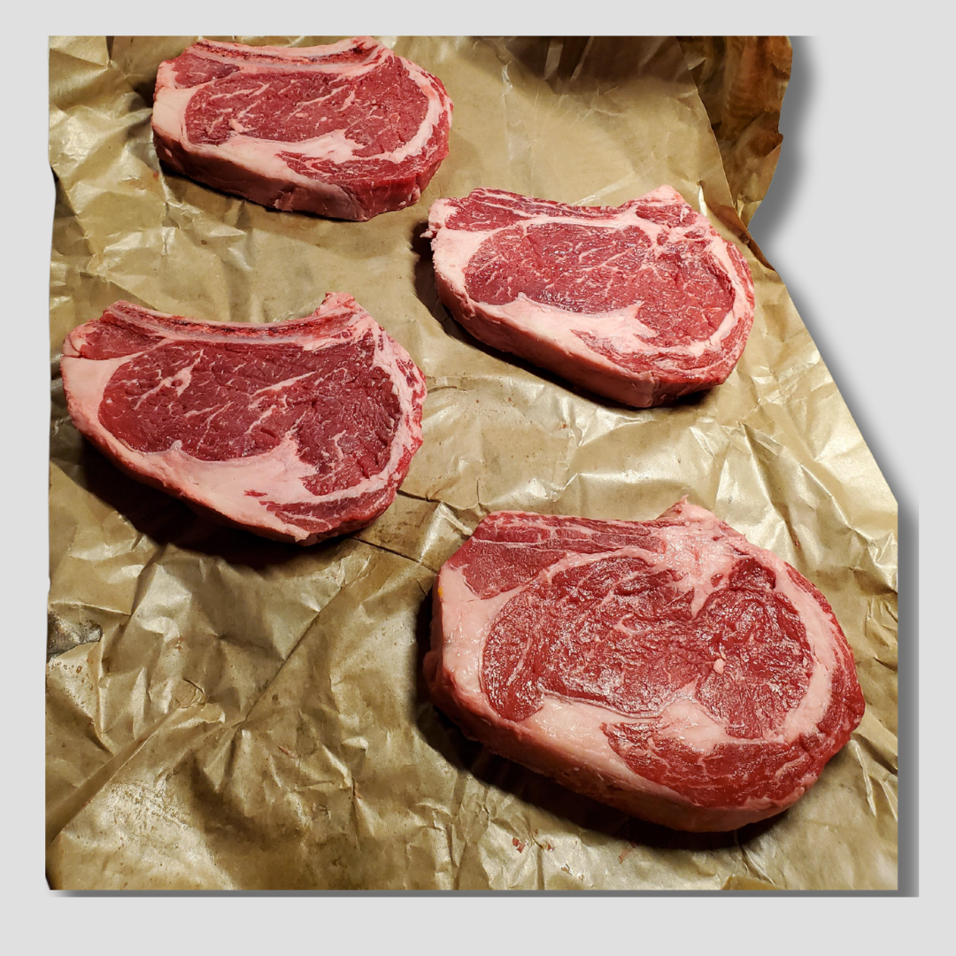 4 Premium Grass-fed Ribeye Steaks