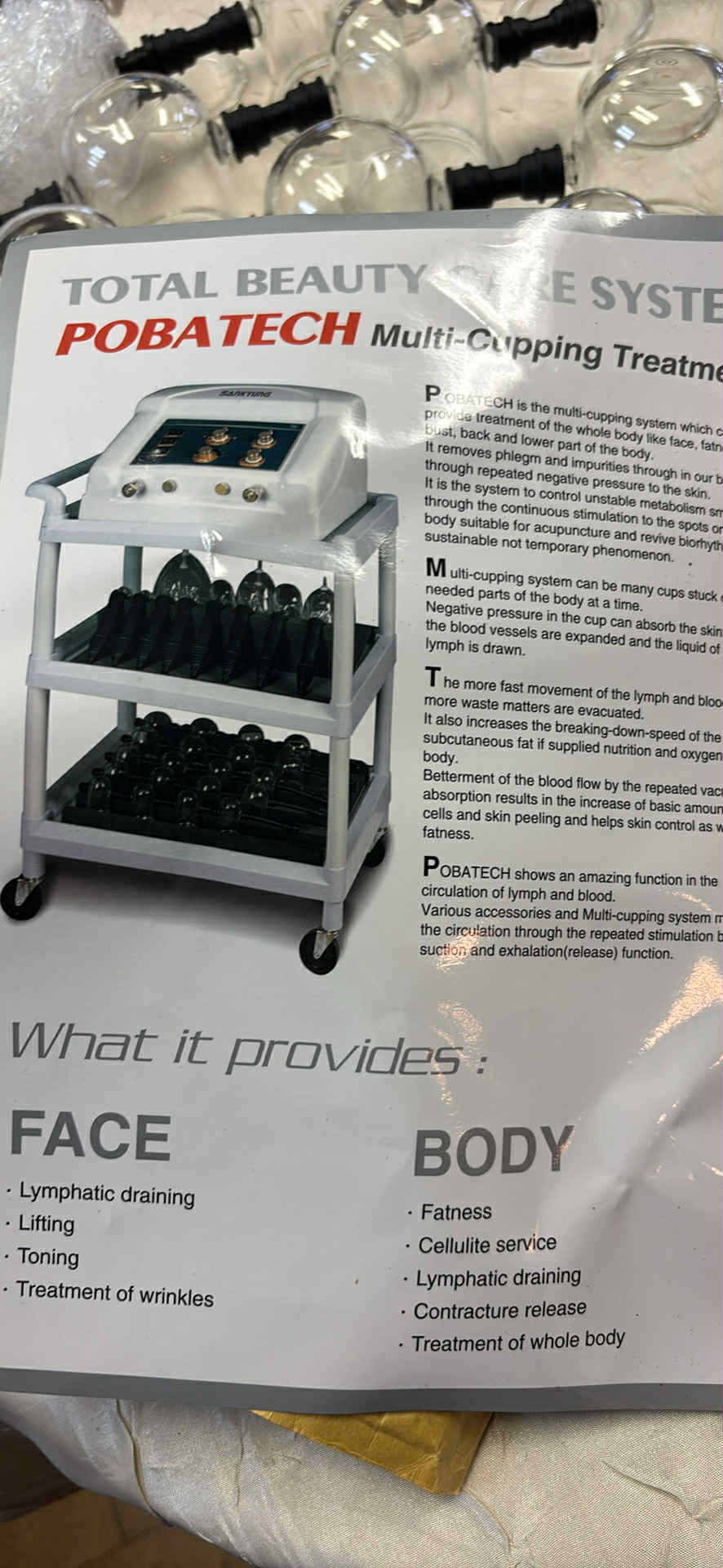 Pobatech Cupping Machine - Professional Therapy & Recovery Tool