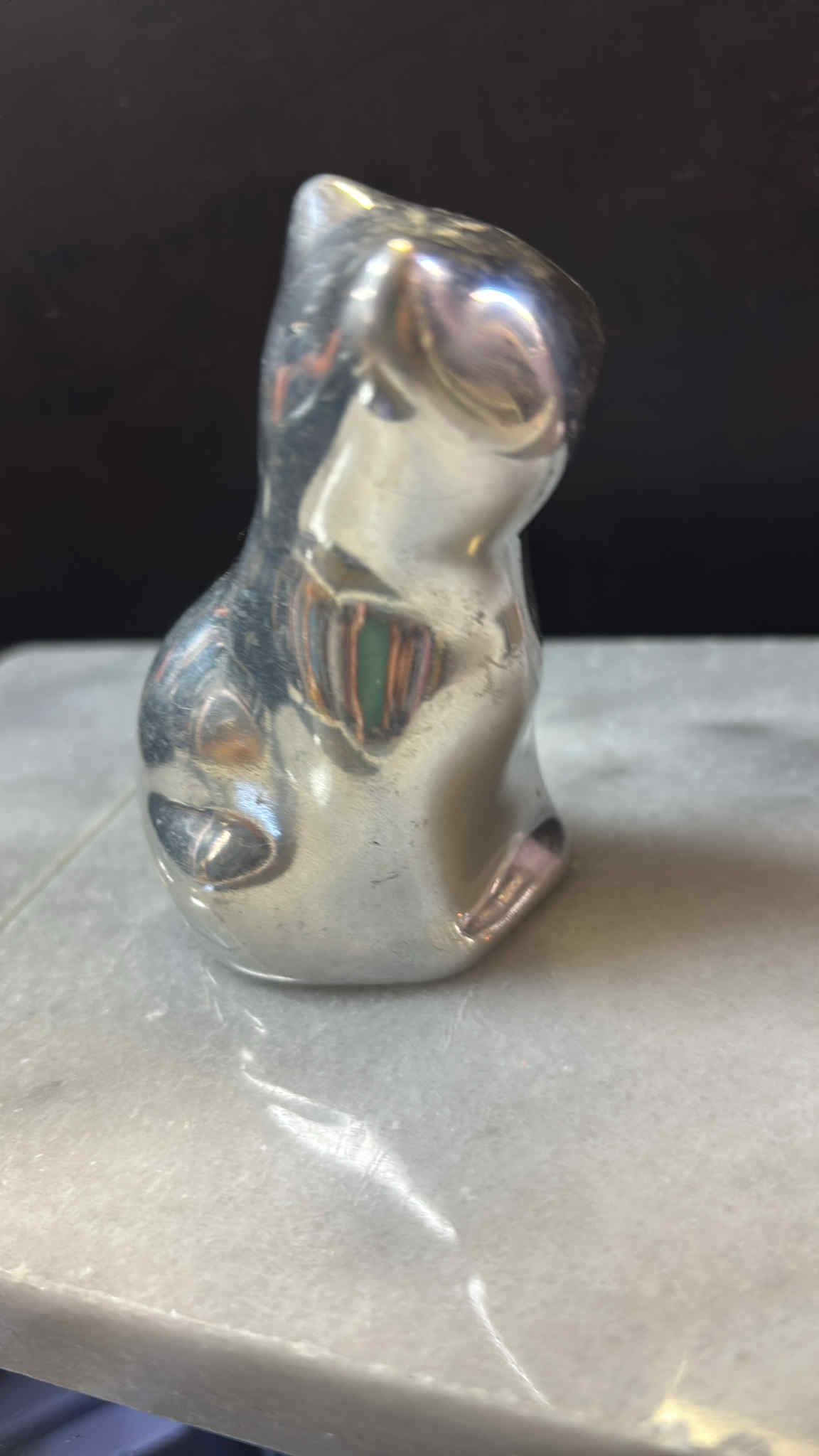 HOSELTON CAT ALUMINUM SCULPTURE