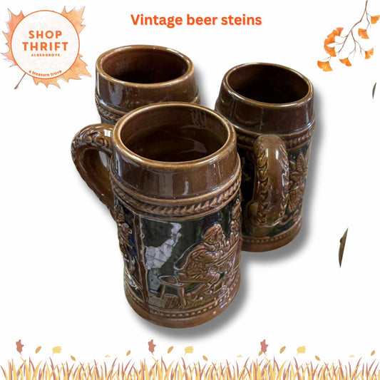 VINTAGE BEER STEINS
