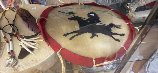 Native Drum with horse design