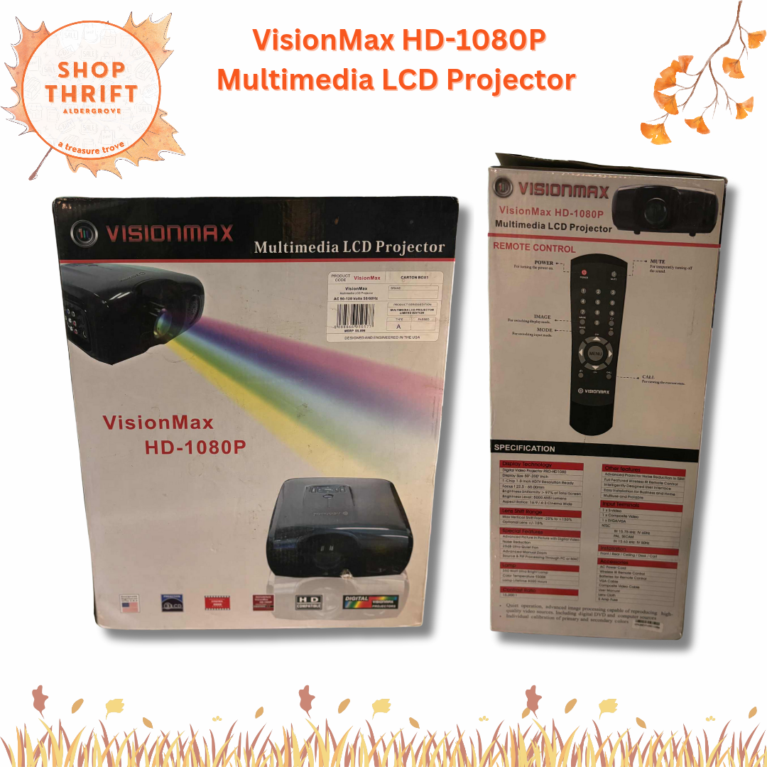 VisionMax HD-1080P Multimedia LCD Projector