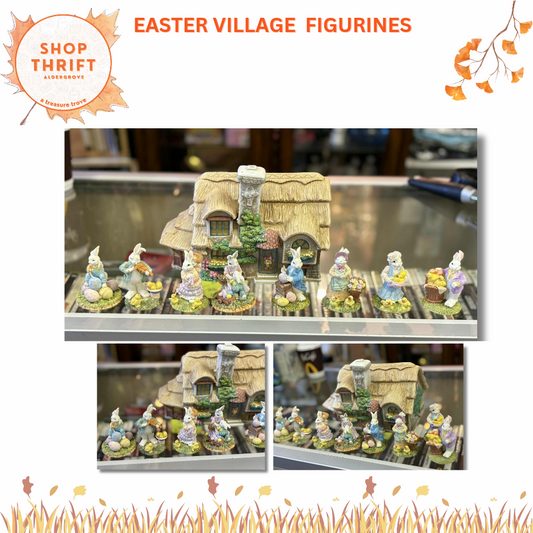 Easter Village Figurines