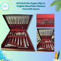 RARE ANTIQUE SILVERPLATE FLATWARE SE