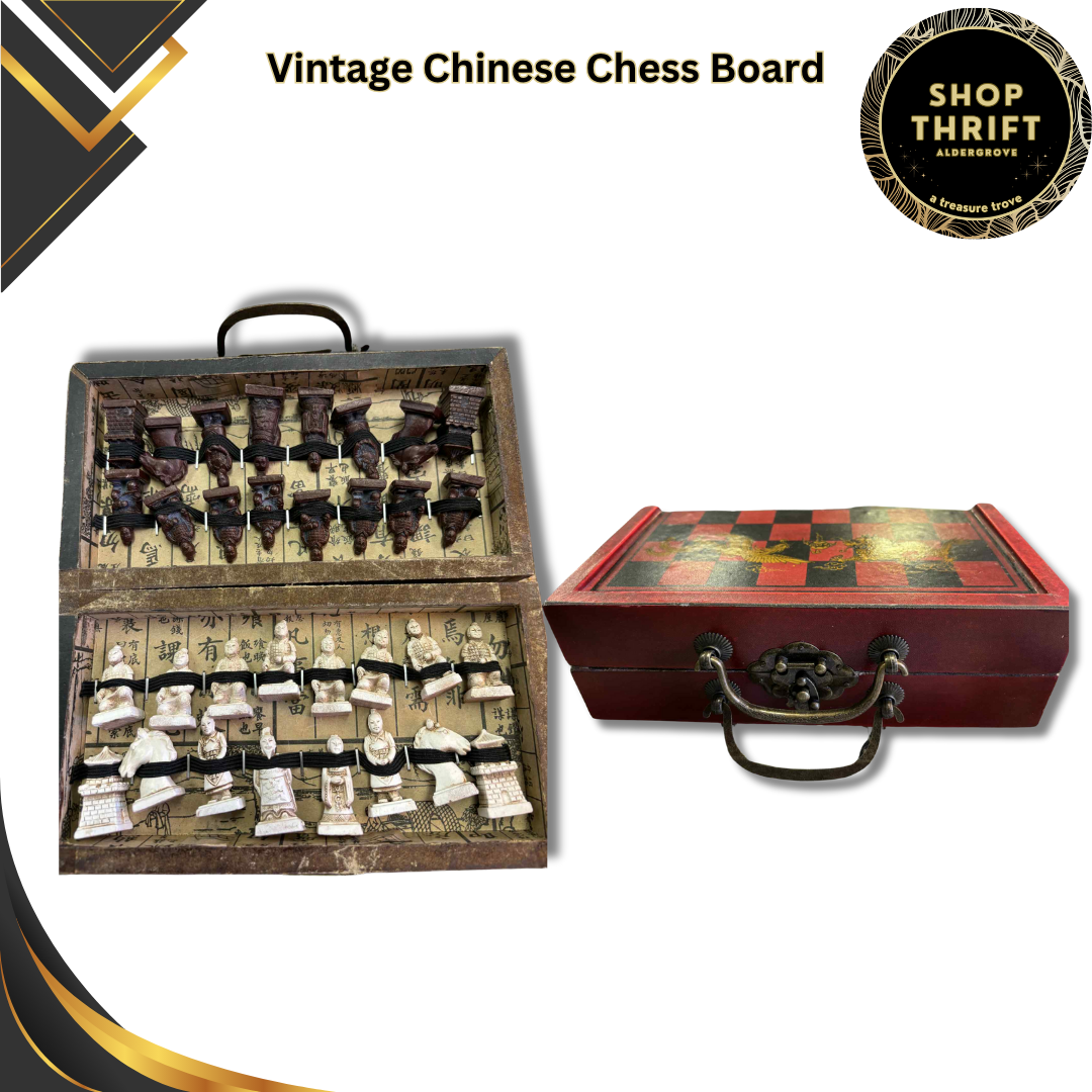 Vintage Chinese Chess (Xiangqi) Board